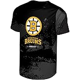 FOCO NHL Men's Official Primary Logo Wordmark Paint Stroke Polyester Performance T-Shirt
