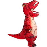 RQUXMT Blow Up Trex Costume,Inflatable Costumes for Kids,Inflatable Dinosaur Costume,Halloween Costumes for Boys Girls