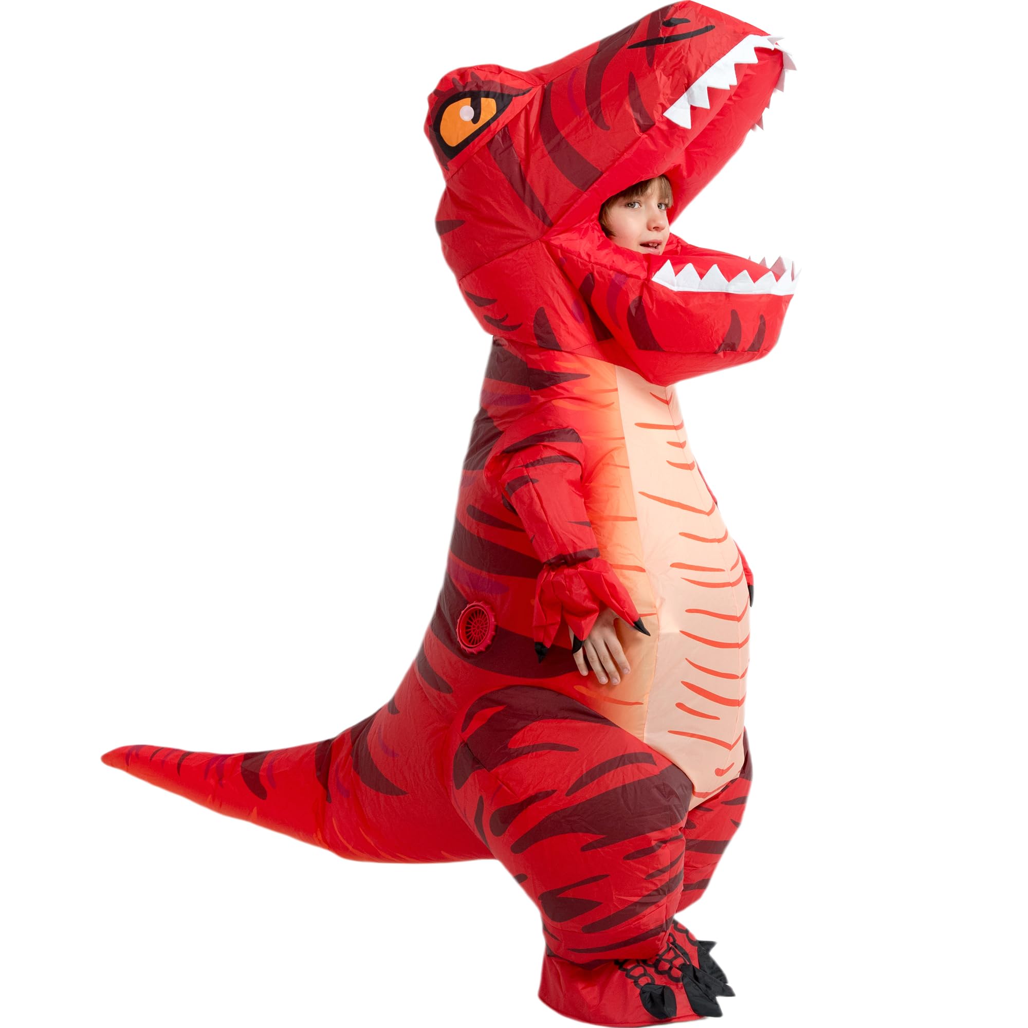 Photo 1 of RQUXMT Blow Up Trex Costume,Inflatable Costumes for Kids,Inflatable Dinosaur Costume,Halloween Costumes for Boys Girls (4-5YRS)