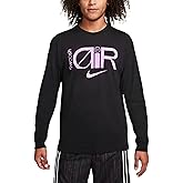 Nike Max90 Men's Long Sleeve Basketball T-Shirt Long Sleeve Top (US, Alpha, Large, Regular, Regular, Black)