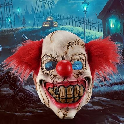 Amazon Com Litymitzromq Halloween Decorations Full Face Latex