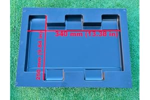 BETONEX Concrete molds DIY Sold Mold for Concrete Decor Fence Pillar & Column Flower Garden Box F10 (Model 2)