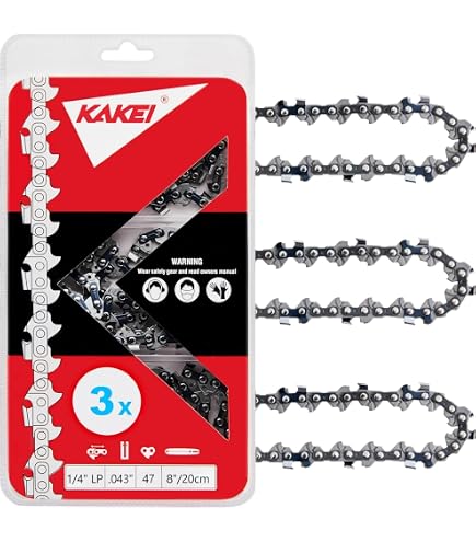 3Pcs Catena per Motosega 14Pollici (35cm), 50 Maglie, Passo 3/8, Spessore 0.050 (1,3mm), Catena di Ricambio per Motosega, Catena per Motosega Basso Rimbalzo per Stihl, Bosch, Dolmar