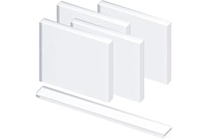 Innconee 100 Pcs 0.040" X1/4" x 2" Clear Setting Blocks for Glass Shower Glass Shims Bulk Clear Plastic Setting Blocks for Mirrors Bathroom Shower Mounting Room Kitchen Window Spacer Construction Shim