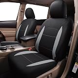 Flying Banner Car Seat Covers Full Set Airbag Compatible Black Grey view 2
