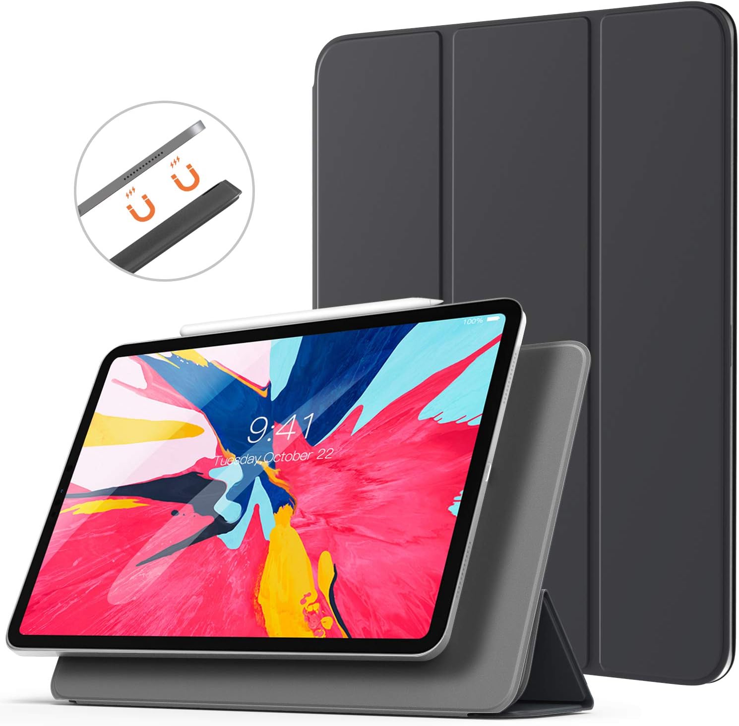 TiMOVO Smart Case for iPad Pro 11 Inch 2018, [Support Apple