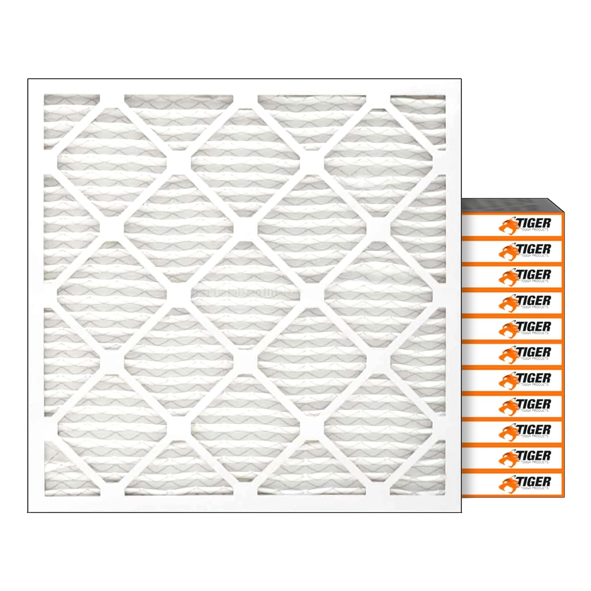 Photo 1 of Tiger Tough 9x11x1 MERV 8 HEPA 600 Air Filter, High-Performance AC Furnace & HVAC Filter, 12-Pack