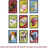 Mattel Games UNO Minecraft Card Game with Storage Tin Ages 7+ view 3