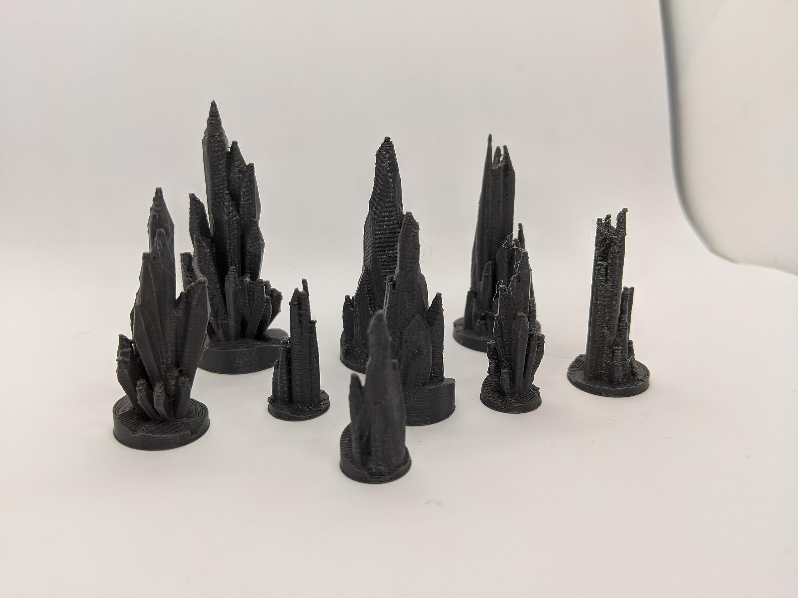 Ice Crystals Pack Set | 28mm 1/56 Scale Miniature | RPG Tabletop Figure Landscape Modelling Wargaming Fantasy Diorama Wargames Model Scenery Terrain Scatter Roleplaying 3d Printed Paintable