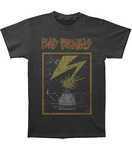 Amazon.com: Old Glory Bad Brains - Mens Capitol T-Shirt Large