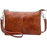 Beurlike Leather Wristlet Wallet Clutch Purses For Women Small Crossbody Phone Bags