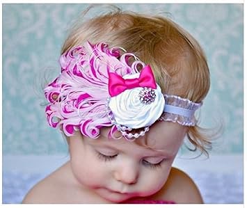 baby feather headband