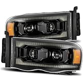 AlphaRex (PRO-Series) 02-05 Dodge Ram Projector Headlights Alpha-Black