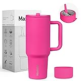 Maxluke 40 oz Tumbler with Handle and Straw