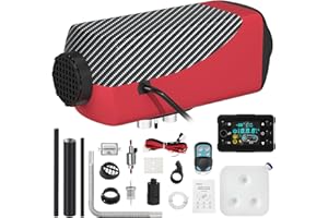 Likaci Diesel Heater 5KW-8KW 12V/ 24V Diesel Air Car Parking Heater with Upgraded LCD Switch Display and Remote Control, Fast Heating, for RV, Garage, Car Trailer, Truck, Boat