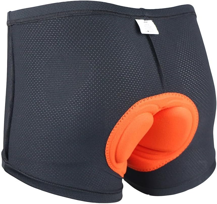 Ammiyยฎ Unisex (Men's / Women's) 3D Padded Cycling Underwear Shorts Breathable Lightweight Performance Mountain Bike Bicycle Cycling Shorts Liner Underwear Underpants Padded 2.1 CM Sponge Extra Durable Short Pants(L)
