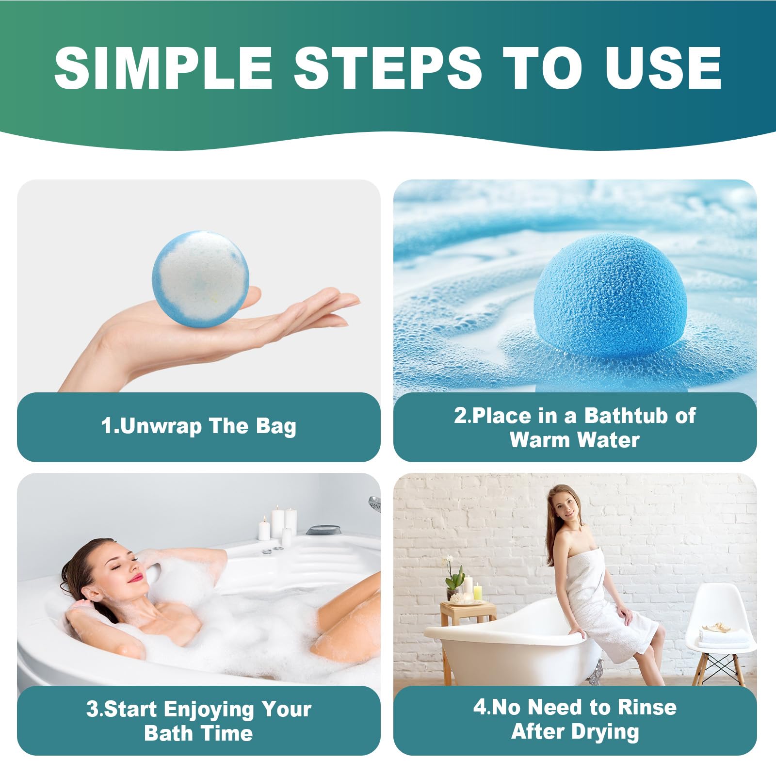 Bath Bombs for Women Mom Her Set, Christmas Stocking Stuffers for Teen Gifts - 12Pack Handmade Natural & Organic, Spa Relaxing Birthday Gifts for Men, Aromatherapy Bubble Bath, White Elephant Gifts