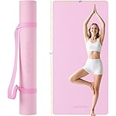 Extra Large Yoga Mat – 72"x48" or 78"x57", 1/4"–1/2" Thick Mat for Women & Men, TPE Non-Slip Pilates Mat for Home Gym, Yoga, Stretching, Meditation