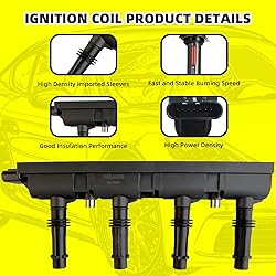 MOAUTO Ignition Coils UF669 55577898 & 4 PCS