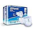 Attends Adult Unisex Disposable Briefs, X-Large, 58"-63" Waist with SecureGrip Tab Closure, Ultimate Absorbency, Breathable Materials, 60ct Case
