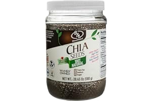 Chia Seeds Organic Whole Foods - Ground Chia Seed | Natural Source of Omega 3 & Antioxidants Ground Superfood | Non GMO, Glut