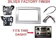 Slate Grey Double Din Dash Kit For Dodge Ram 2006-2009 | Stereo Installation Kit With Wiring Harness Options