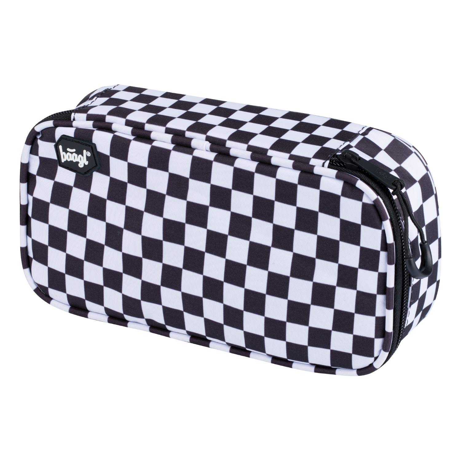 Pencil Case for Girls and Boys, Large Pencil Pouch for Primary and Secondary School, Black White School Stationery Big Capacity Box for Kids (Skate Ska)