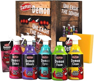 CarPlan Demon 7pc Car Care Gift Pack Demon Wash Snow Foam 1L
