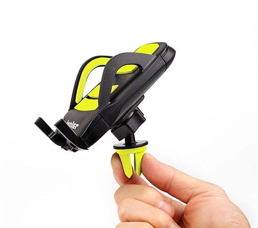 iVoler Soporte Movil Coche Aire 360 grados Universal Soporte colocado en la Rejillas de Ventilación Coche Para Teléfonos Móviles iPhone 7/7 Plus,6s/6s Plus/6/6 Plus/5S/5C/5/4S, Samsung Galaxy S7/S7 Edge/S6/S6 Edge, LG G5, Google Pixel/Pixel XL, Huawei P9, GPS Dispositivo & Otro Android Smartphone (amarillo)