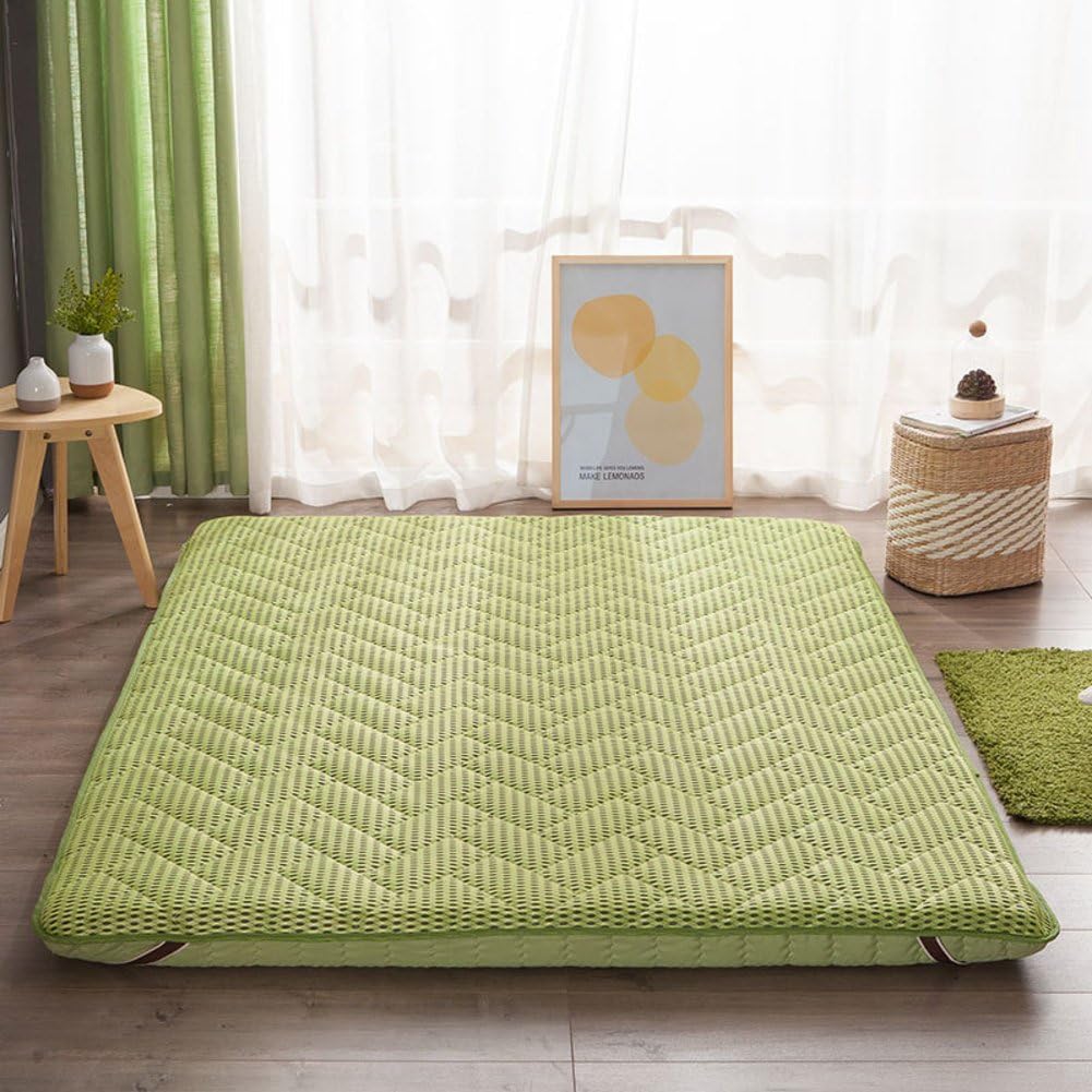 hxxxy Tatami Floor Mat,Futon Mattress topper Floor Sleeping Pad Soft Japanese Foldable Thick Collapsible Full-A 120x200cm(47x79inch)