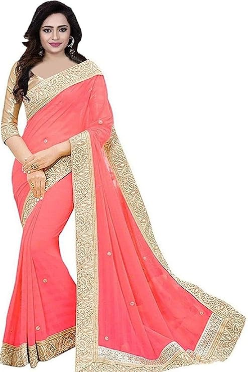 Women's Chiffon Saree With Blouse Piece