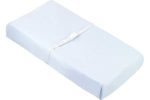 Kushies Baby Contour Change Pad Cover Ultra Soft 100% Cotton Flannel, Made in Canada, Blue Solid
