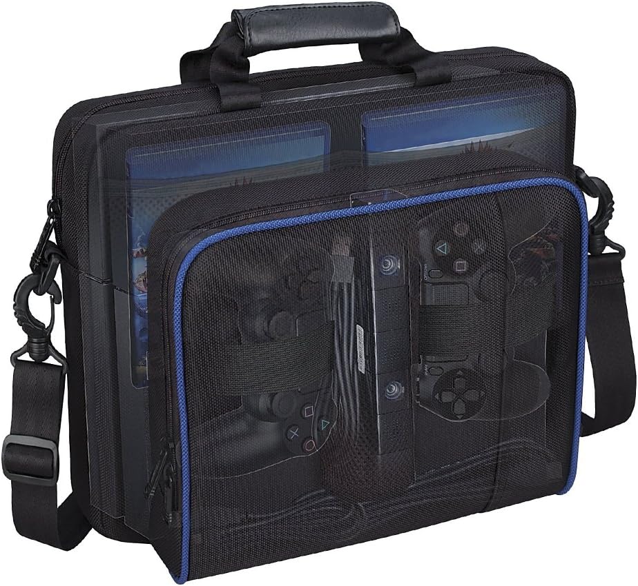 Villavivi Storage Backpack Bag for PS4, PS4 PRO, PS4 SLIM, Nintendo Switch, Laptop PS4