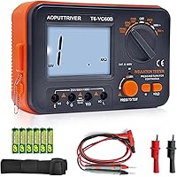 Megaohm Meter 1000V, Digital Insulation Resistance Tester 1999 Counts Megohmmeter Big LCD Display DCV ACV Megaohm Meter DC250