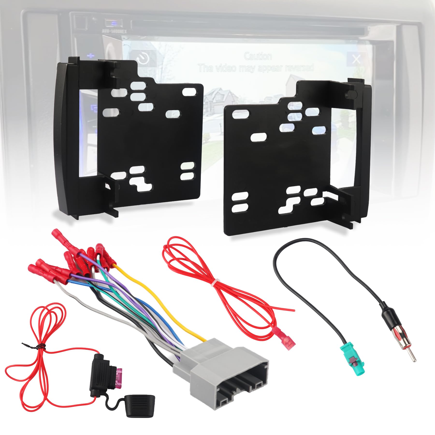 Photo 1 of RETEPIF Double DIN Radio Installation Dash Kit with Radio Wire Harness for 2007-2016 Jeep Dodge Chrysler?Aftermarket Radio Dashboard Stereo amp Trim Strip Bezel Bracket Wire Kit