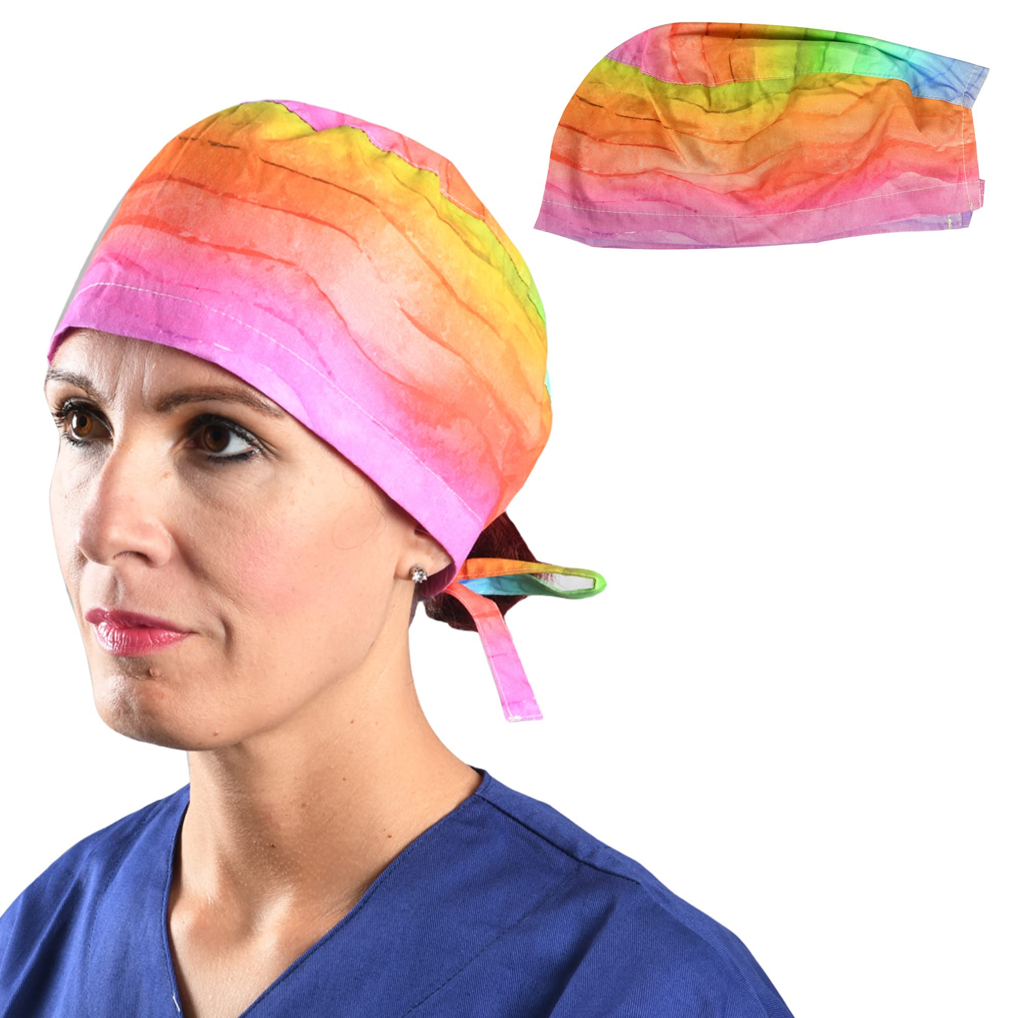 Gima, Hood, Various Patterns, Surgical Caps Made from 100% High Quality Pure Poplin 40 Cotton, Absorbent, Highly Breathable, Latex-free and Autoclavable at 134 °C