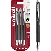 uni-ball Jetstream RT Ballpoint Pens, Bold Point (1.0mm), Black, 3 Count | Retractable, Smooth Writing, Quick-Drying, Smear-Resistant, uni Super Ink&trade;