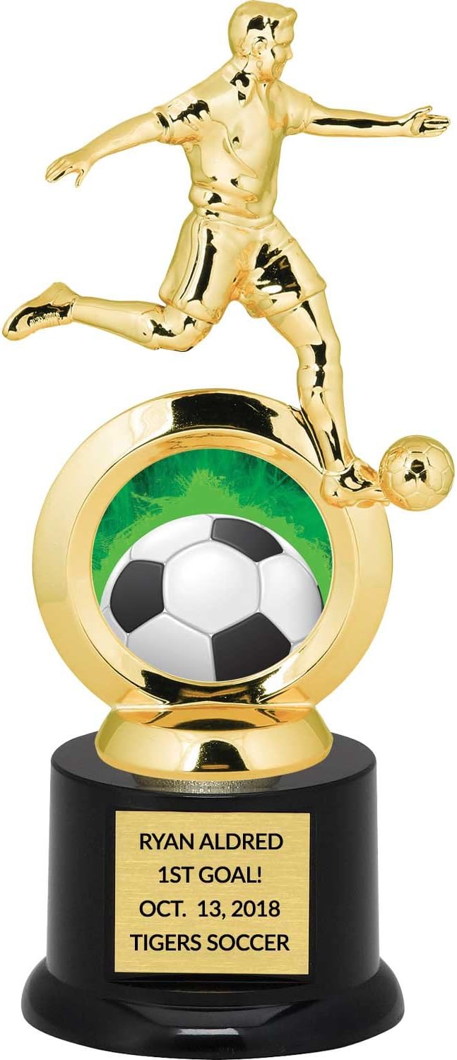 Boy's Soccer Trophy for Kids, Customize Engraving, Futbol
