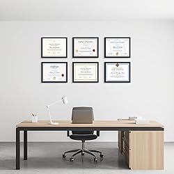 Edenseelake 8.5 x 11 Picture Frame Set of 15, Black