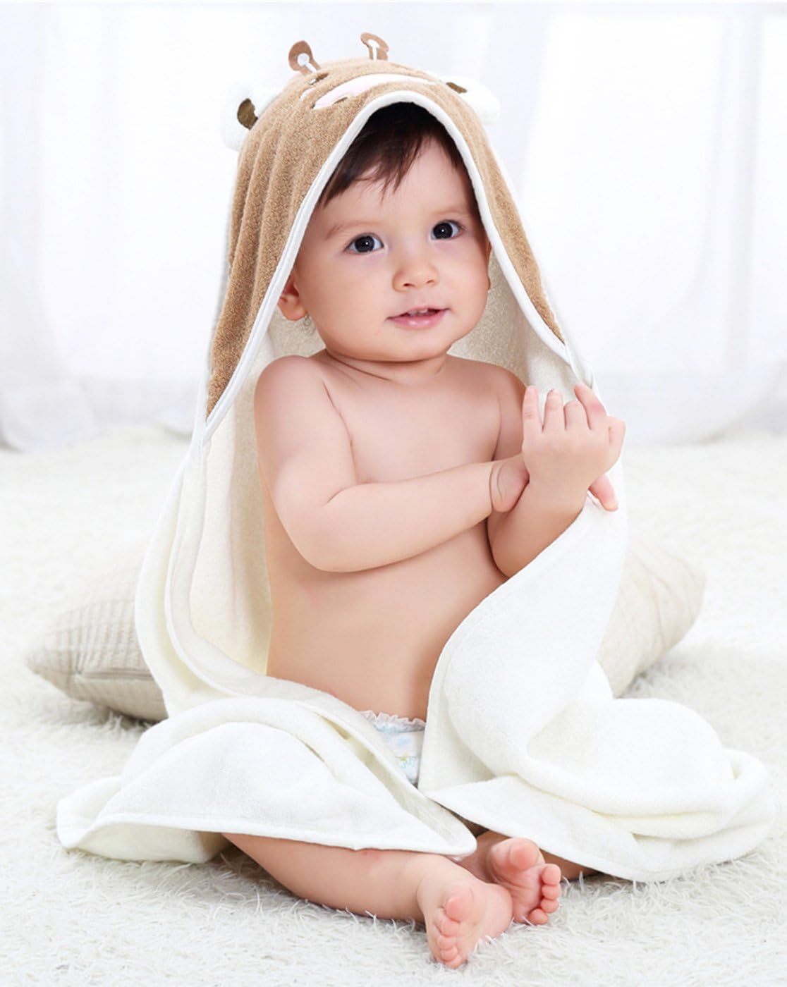 Cape De Bain Douce Bebe Sortie De Bain Sechage Rapidement Large Capuche Chaude Motif Adorable Cadeau De Naissance 0 5ans Serviette De Plage Ete Photo Toilette De Bebe Bebe Puericulture Leranathdiamonds Com