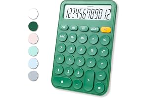 VEWINGL Standard Calculator 12 Digit,6.2 * 4.2in Desktop Large Display and Buttons,Calculator with Large LCD Display for Office,School, Home & Business Use,Automatic Sleep,15 °Tilt Screen