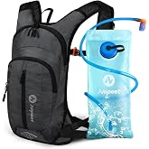 Nepest Hydration Pack Backpack with 2L Water Bladder Reflective Lightweight | Water Pack, Hydropack bag for Hiking, Running, Biking, Cycling, Wear-resistant, Adjustable