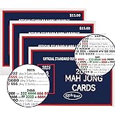 mah jong 2025 Cards Official Revision - Large Size - 4Pcs