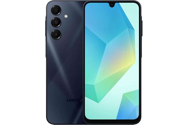 Samsung Galaxy A16 5G 128GB Cell Phone, Unlocked Android Smartphone, Large AMOLED Display, Durable Design, Super Fast Charging, Expandable Storage, US Version, 2025, Blue Black (Renewed)