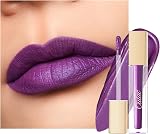 Oulac Matte Liquid Purple Lipstick Violet Lip Gloss 4.5ml MS04 Vegan