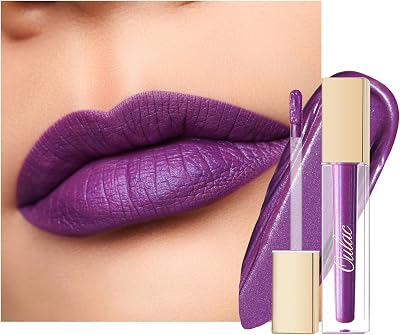 Oulac Matte Liquid Purple Lipstick Violet Lip Gloss 4.5ml MS04 Vegan