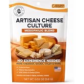 Cultures for Health Mesophilic Cheese Starter | 4 Packets Direct-Set Culture + 2 Rennet Tablets for Cheese Making | DIY Semi-