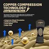 Lusenone Copper Knee Support 2 Pack for Men Women Compression Sleeve view 2