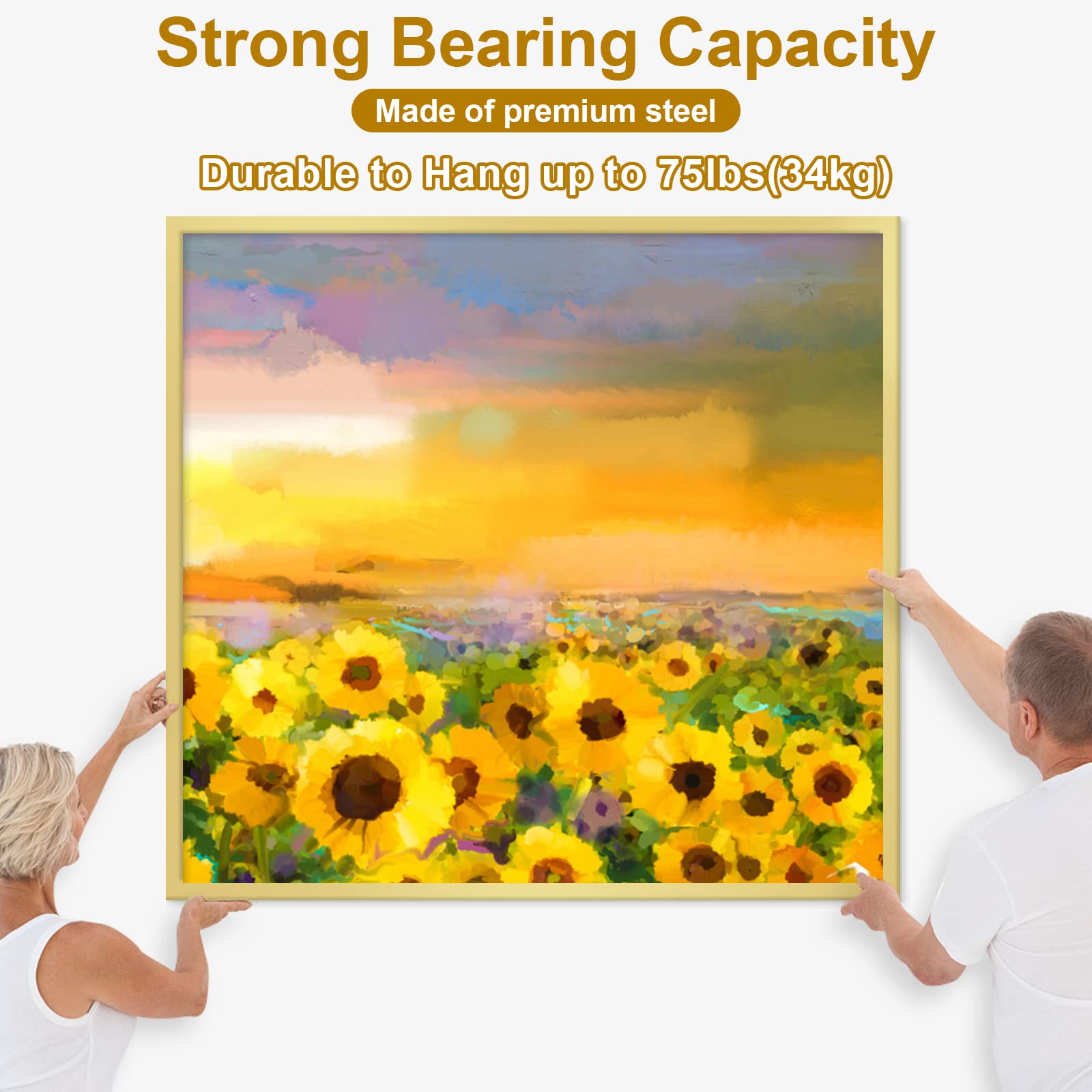 MAPVOLUT 372 PCS Picture Hanging Kit, Christmas Decorations Indoor Outside Picture Hangers, Heavy Duty Picture Frame Mirror Wall Hanging Hardware Hooks Kit with Nails Sawtooth for Hanging Picture