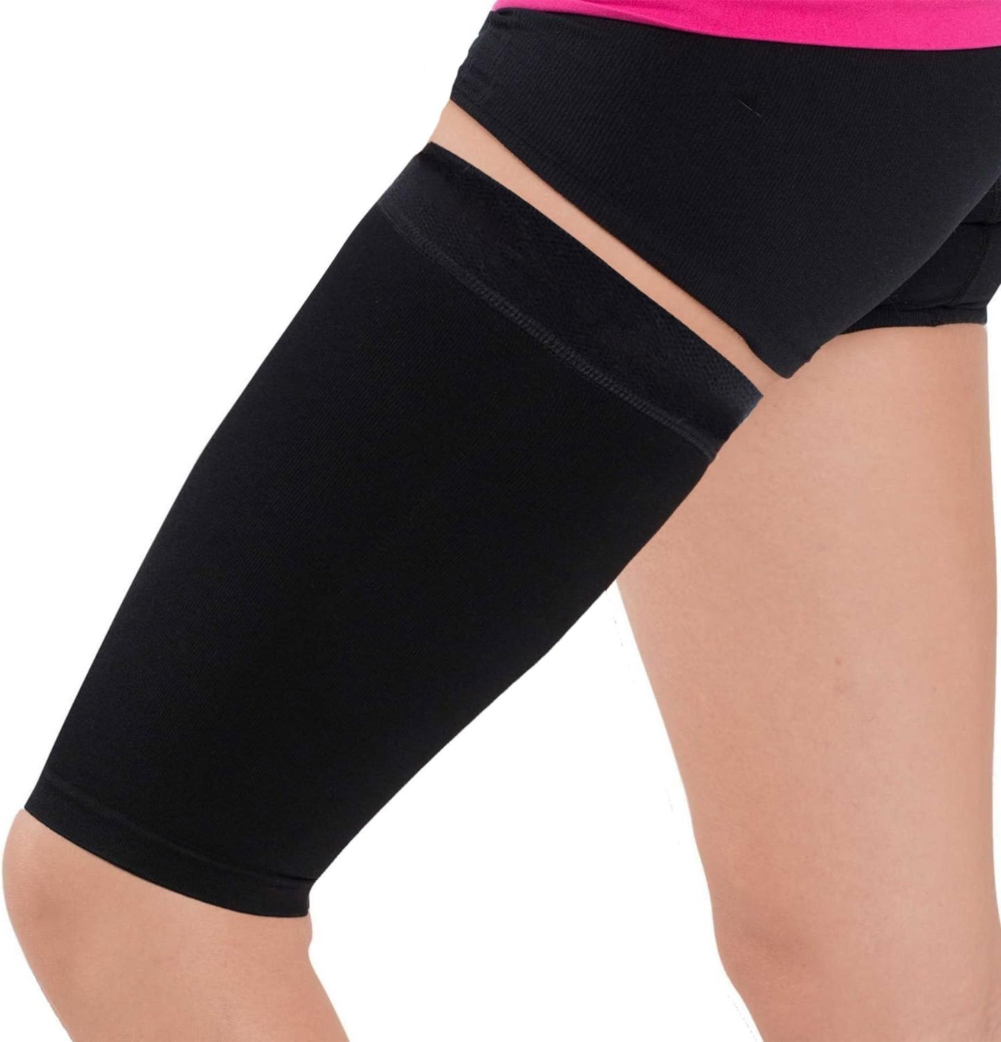 Thigh Compression Sleeve – Hamstring, Quadriceps, Groin Pull and Strains – Running, Basketball, Tennis, Soccer, Sports – Athletic Thigh Support (Single): Sports & Outdoors